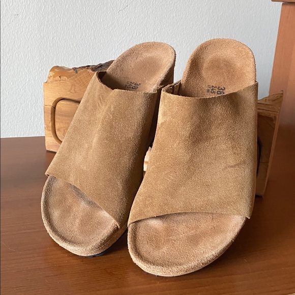 Papillio by Birkenstock Namica Narrow Suede Wedge Sandal - Picture 4 of 8